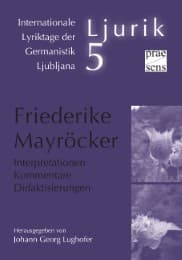 Cover von Friederike Mayröcker