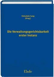 Cover von Die Verwaltungsgerichtsbarkeit erster Instanz