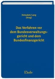 Cover von Das Verfahren vor dem Bundesverwaltungsgericht und dem Bundesfinanzgericht