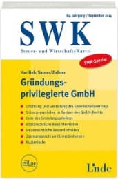 Cover von SWK-Spezial Gründungsprivilegierte GmbH