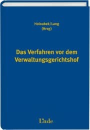 Cover von Das Verfahren vor dem Verwaltungsgerichtshof