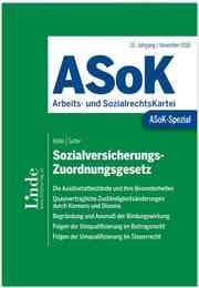 Cover von ASoK-Spezial Sozialversicherungs-Zuordnungsgesetz