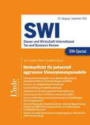 Cover von SWI-Spezial Meldepflicht für potenziell aggressive Steuerplanungsmodelle