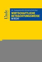Cover von Wirtschaftliche Betrachtungsweise im Recht