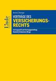 Cover von Verträge des Versicherungsrechts