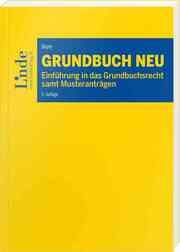 Cover von Grundbuch NEU