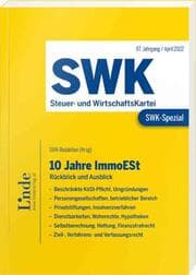 Cover von SWK-Spezial 10 Jahre ImmoESt