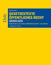 Cover von Gesetzestexte Öffentliches Recht - Grundlagen