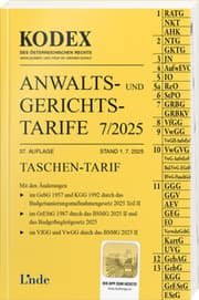 Cover von KODEX Anwalts- und Gerichtstarife 7/2025