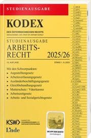 Cover von KODEX Studienausgabe Arbeitsrecht 2025/26