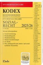 Cover von KODEX Studienausgabe Sozialrecht 2025/26