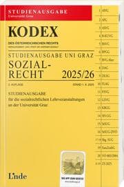 Cover von KODEX Studienausgabe Sozialrecht Graz 2025/26