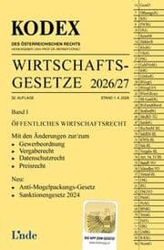 Cover von KODEX Wirtschaftsgesetze I - 2026/27