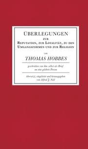 Cover von Überlegungen zur Reputation, zur Loyalität, zu den Umgangsformen und zur Religion