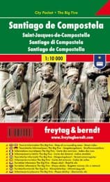 Cover von Santiago de Compostela, Stadtplan 1:10.000, City Pocket + The Big Five