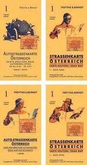 Cover von freytag & berndt Straßenkarte Österreich mit Retrocover 1:500.000