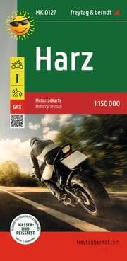 Cover von freytag & berndt Motorradkarte Harz 1:150.000