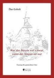 Cover von War das Dåsein wol schwar, wånn dås Singan nit war