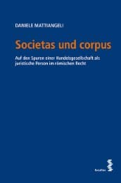 Cover von Societas und corpus
