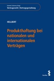 Cover von Produkthaftung bei nationalen und internationalen Verträgen