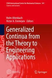 Cover von Generalized Continua from the Theory to Engineering Applications