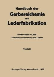 Cover von Zurichtung und Prüfung des Leders -Textteil