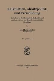Cover von Kalkulation, Absatzpolitik und Preisbildung