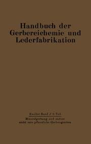 Cover von Mineralgerbung und andere nicht rein pflanzliche Gerbungsarten