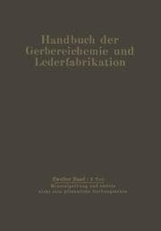 Cover von Mineralgerbung und andere nicht rein pflanzliche Gerbungsarten