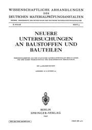 Cover von Neuere Untersuchungen an Baustoffen und Bauteilen