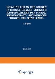 Cover von Konjunkturen und Krisen Internationaler Verkehr Hauptprobleme der Finanzwissenschaft