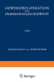 Cover von Gewebsproliferation und Säurebasengleichgewicht