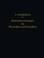 Cover von Kostenberechnungen im Wasserbau und Grundbau