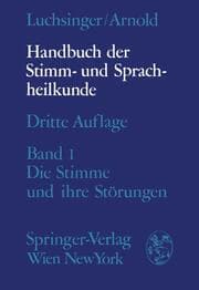 Cover von Handbuch der Stimm- und Sprachheilkunde