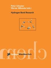 Cover von Hydrogen Bond Research