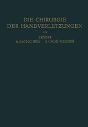 Cover von Die Chirurgie der Handverlet?ungen