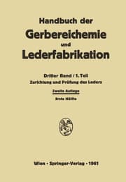 Cover von Zurichtung und Prüfung des Leders