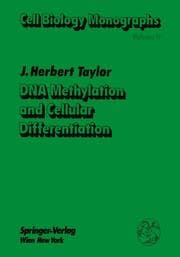 Cover von DNA Methylation and Cellular Differentiation