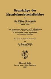 Cover von Grundzüge der Eisenbahnwirtschaftslehre