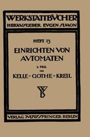 Cover von Das Einrichten von Automaten