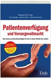 Cover von Patientenverfügung und Vorsorgevollmacht