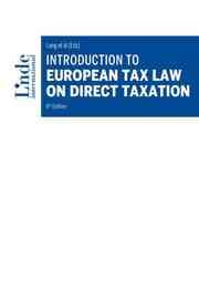 Cover von Introduction to European Tax Law on Direct Taxation