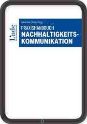 Cover von Praxishandbuch Nachhaltigkeitskommunikation