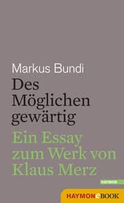 Cover von Des Möglichen gewärtig