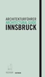 Cover von Architekturführer Innsbruck/Architectural guide Innsbruck