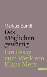 Cover von Des Möglichen gewärtig