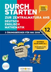 Cover von Durchstarten zur Zentralmatura 2018, Deutsch, Mathematik, Englisch