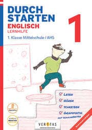 Cover von Durchstarten Englisch 1. Klasse Mittelschule/AHS Lernhilfe (mit Audio-CD)