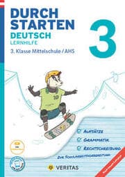 Cover von Durchstarten Deutsch 3. Klasse Mittelschule/AHS Lernhilfe