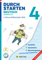 Cover von Durchstarten Deutsch 4. Klasse Mittelschule/AHS Lernhilfe